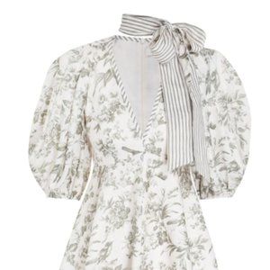 Linen day mini dress, size S